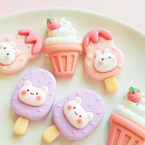 귀요미 컵케익 &amp; 아이스크림 파츠(3개)